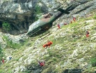 Esercitazione congiunta a Bovec, tra Soccorso Alpino Sloveno e Soccorso Alpino di Cave del Predil